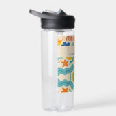 Gepersonaliseerde Kleur Splash Abstracte Waterfles (Rechts)