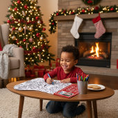 Gepersonaliseerde kleur uw eigen kerstkous grote kerstsok