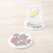 Gepersonaliseerde kleur zandsteen onderzetter (Zijkant)