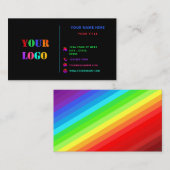Gepersonaliseerde kleuren Uw Visitekaartje met Log (Voorkant / Achterkant)