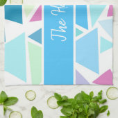 GEPERSONALISEERDE KLEURENDRIEHOEKEN DISH TOWEL THEEDOEK (Gevouwen)