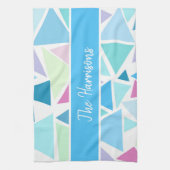 GEPERSONALISEERDE KLEURENDRIEHOEKEN DISH TOWEL THEEDOEK (Verticaal)