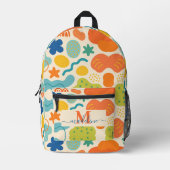 Gepersonaliseerde kleurensplash Abstract Bedrukte Rugzak (Voorkant)