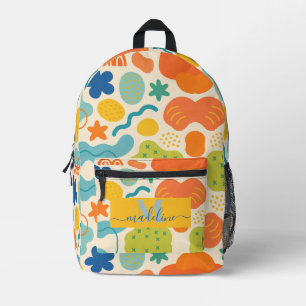 Gepersonaliseerde kleurensplash Abstract Bedrukte Rugzak