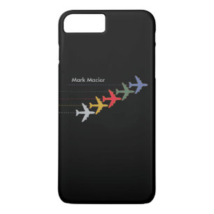 gepersonaliseerde kleurenvliegtuigen Case-Mate iPhone case