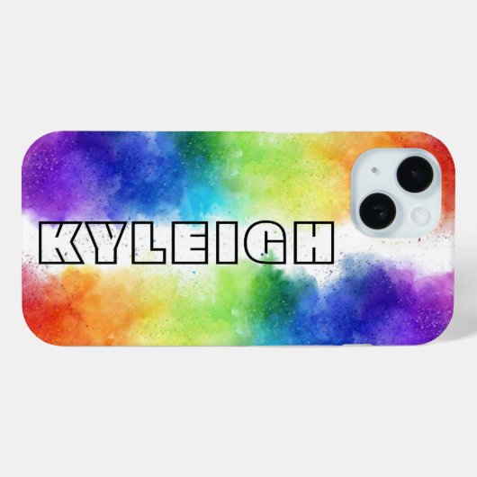 Gepersonaliseerde kleurexplosie Hoesje-Mate Case-Mate iPhone Case (Achterkant (horizontaal))