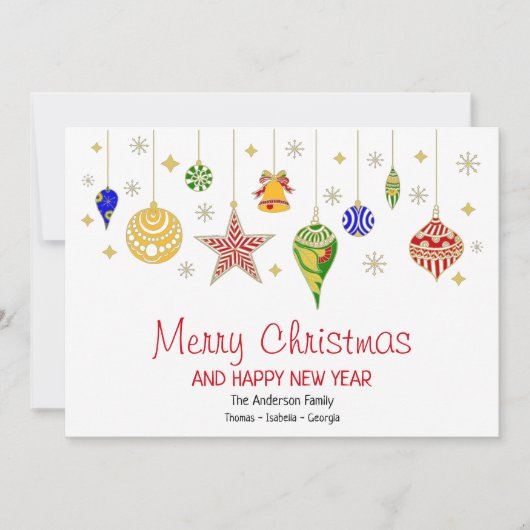 Gepersonaliseerde kleurige kerstcadeautjes (Voorkant)