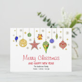 Gepersonaliseerde kleurige kerstcadeautjes (Staand voorkant)