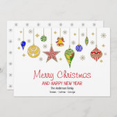 Gepersonaliseerde kleurige kerstcadeautjes (Voorkant / Achterkant)