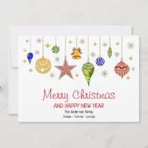 Gepersonaliseerde kleurige kerstcadeautjes