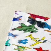 Gepersonaliseerde kleurige vliegtuigpatronen strandlaken (In situ)