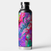 Gepersonaliseerde kleurige zwenken Marble Fluid Ar Waterfles (Rechts)