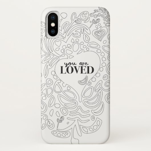 Gepersonaliseerde kleurplaat geïnspireerd - je ben Case-Mate iPhone case (Achterkant)