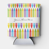 Gepersonaliseerde kleurpotloden voor leraren blikjeskoeler (Voorkant)