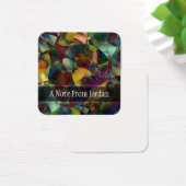 Gepersonaliseerde, kleurrijke Abstracte digitale k Vierkante Visitekaartjes (Bureau)