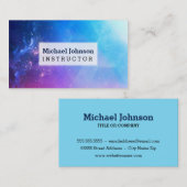 Gepersonaliseerde kleurrijke Abstracte geometrisch Visitekaartje (Voorkant / Achterkant)