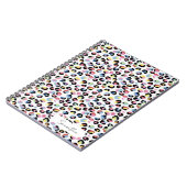Gepersonaliseerde kleurrijke Animal Print Notitieb Notitieboek (Linkerzijde)