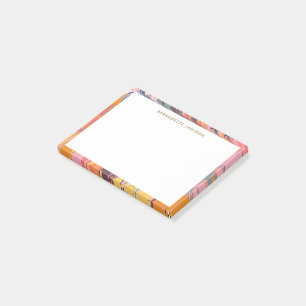 Gepersonaliseerde kleurrijke artsy Abstracte marme Post-it® Notes