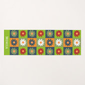 Gepersonaliseerde Kleurrijke Bloemen Aangepaste Na Yogamat (Voorkant (horizontaal))