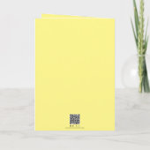 Gepersonaliseerde kleurrijke bloemgeel wordt snel  kaart (Achterkant)