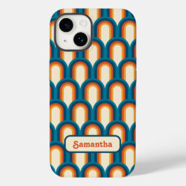 Gepersonaliseerde kleurrijke boog regenboog patroo Case-Mate iPhone 14 hoesje