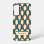 Gepersonaliseerde kleurrijke boog regenboog patroo samsung galaxy hoesje (Achterkant)