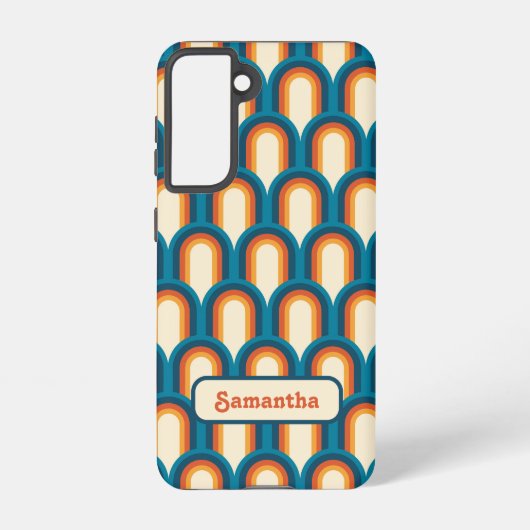 Gepersonaliseerde kleurrijke boog regenboog patroo samsung galaxy hoesje