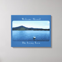 Gepersonaliseerde kleurrijke bootdecoratie ponton 