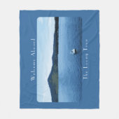 Gepersonaliseerde kleurrijke bootdecoratie ponton  fleece deken (Voorkant)