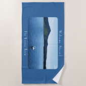 Gepersonaliseerde kleurrijke bootdecoratie ponton  strandlaken (Voorkant)