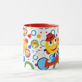 Gepersonaliseerde kleurrijke Comic Emoji Design Mo Mok (Midden)