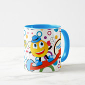 Gepersonaliseerde kleurrijke Comic Emoji Design Mo Mok (Voorkant rechts)