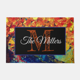 Gepersonaliseerde kleurrijke deurmat