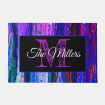 Gepersonaliseerde kleurrijke deurmat