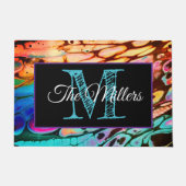 Gepersonaliseerde kleurrijke deurmat (Voorkant)