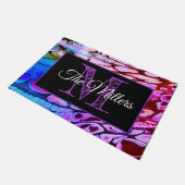 Gepersonaliseerde kleurrijke deurmat (Schuin)