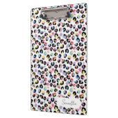 Gepersonaliseerde kleurrijke dierenprint klembord (Links)