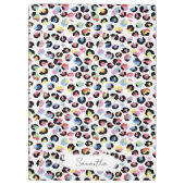 Gepersonaliseerde kleurrijke dierenprint klembord (Achterkant)