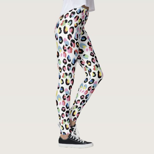 Gepersonaliseerde kleurrijke dierenprint Leggings (Rechts)