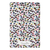 Gepersonaliseerde kleurrijke dierenprint mini klem mini klembord (Achterkant)