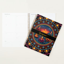Gepersonaliseerde kleurrijke Diwali Festival Manda Planner