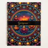 Gepersonaliseerde kleurrijke Diwali Festival Manda Planner (Voorkant)