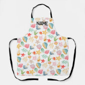 Gepersonaliseerde kleurrijke elegante schelp oceaa schort (Voorkant)