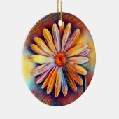 Gepersonaliseerde kleurrijke feestdagen keramisch ornament (Rechts)