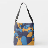 Gepersonaliseerde Kleurrijke Geometrische Abstract Crossbody Tas (Achterkant)