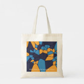 Gepersonaliseerde Kleurrijke Geometrische Abstract Tote Bag (Achterkant)