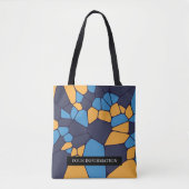 Gepersonaliseerde Kleurrijke Geometrische Abstract Tote Bag (Voorkant)