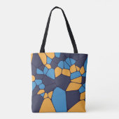 Gepersonaliseerde Kleurrijke Geometrische Abstract Tote Bag (Achterkant)