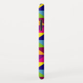 Gepersonaliseerde kleurrijke gewatteerde look drie Case-Mate iPhone case (Achterkant/rechts)