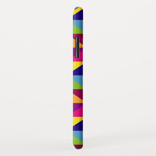 Gepersonaliseerde kleurrijke gewatteerde look drie Case-Mate iPhone case (Achterkant/rechts)